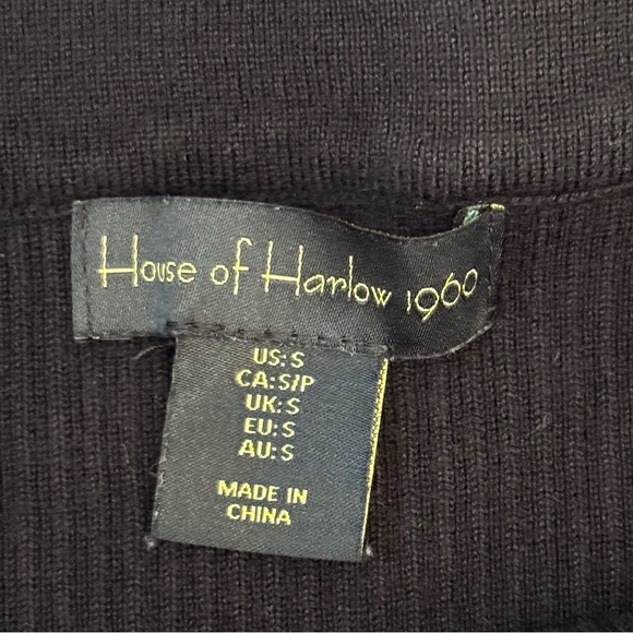 House of Harlow 1960 Black Ribbed Skirt Women’s Size Small - Picture 6 of 9